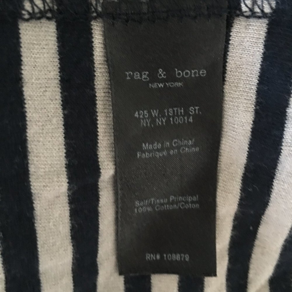 Rag & Bone Navy And Gray Stripe Long Sleeve Turtl… - image 5